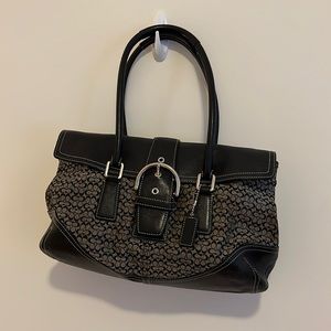 Coach Signature Soho Flap Buckle Bag